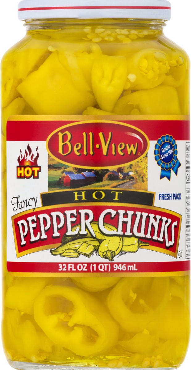 slide 7 of 13, Bell-View Hot Fresh Pack Pepper Chunks 32 oz, 32 oz