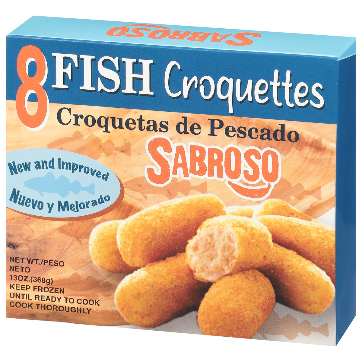 slide 9 of 13, Sabroso Croqueta De Pescado, 9.6 oz