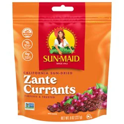 Sun-Maid Zante Currants 8oz Resealable Stand-Up Zipper Bag