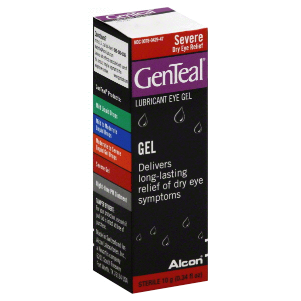 slide 1 of 1, Genteal Severe Dry Eye Relief, 0.34 oz