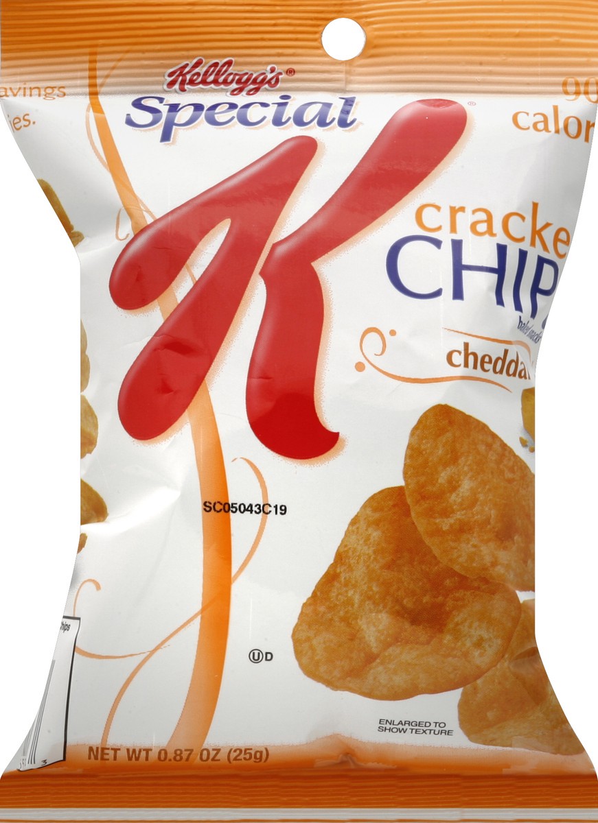 slide 5 of 6, Special K Cracker Chips, Cheddar, 0.87 oz