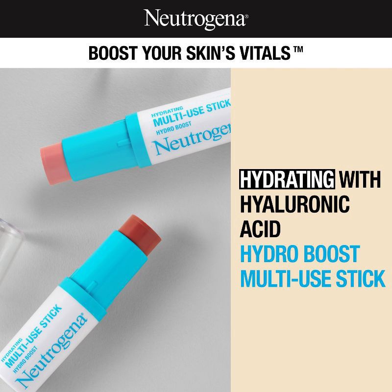 slide 9 of 9, Neutrogena Hydro Boost Hydrating Multi-Use Stick, Soft Pink, 0.26 oz, 0.26 oz