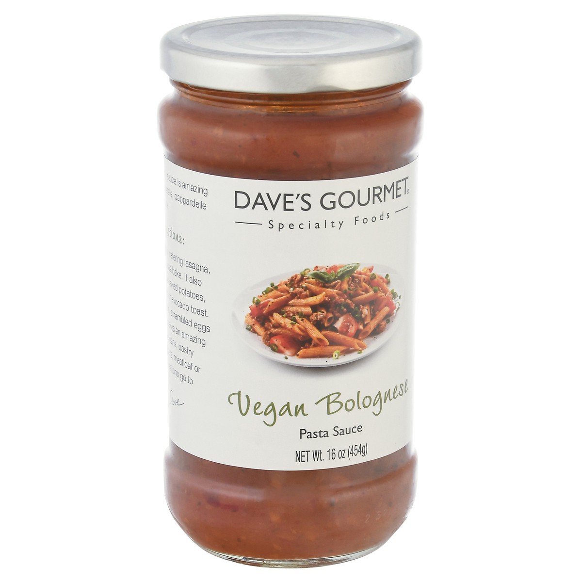 slide 8 of 9, Dave's Gourmet Vegan Bolognese Pasta Sauce - 16 oz, 16 oz