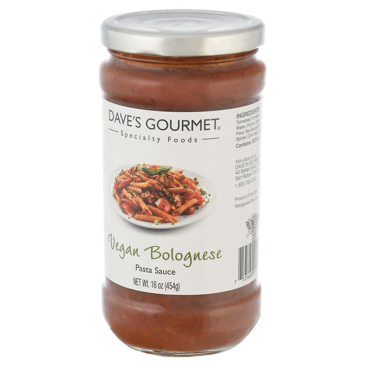 slide 2 of 9, Dave's Gourmet Vegan Bolognese Pasta Sauce - 16 oz, 16 oz