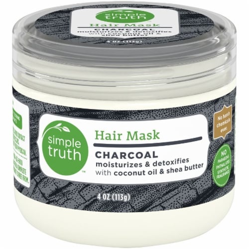 slide 1 of 1, Simple Truth Charcoal Hair Mask, 4 oz