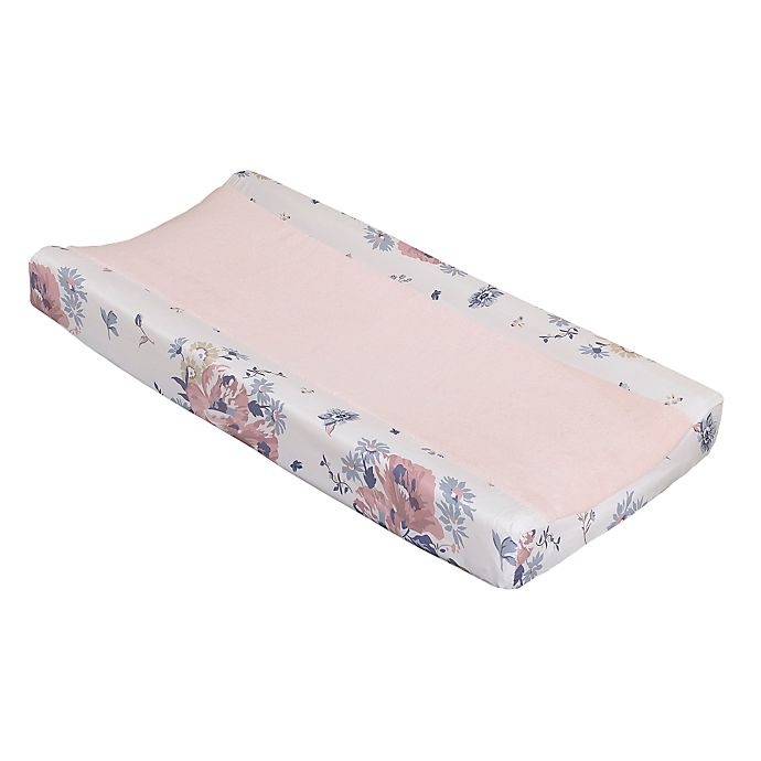 slide 1 of 3, NoJo Farmhouse Chic Changing Pad Cover - Pink, 1 ct