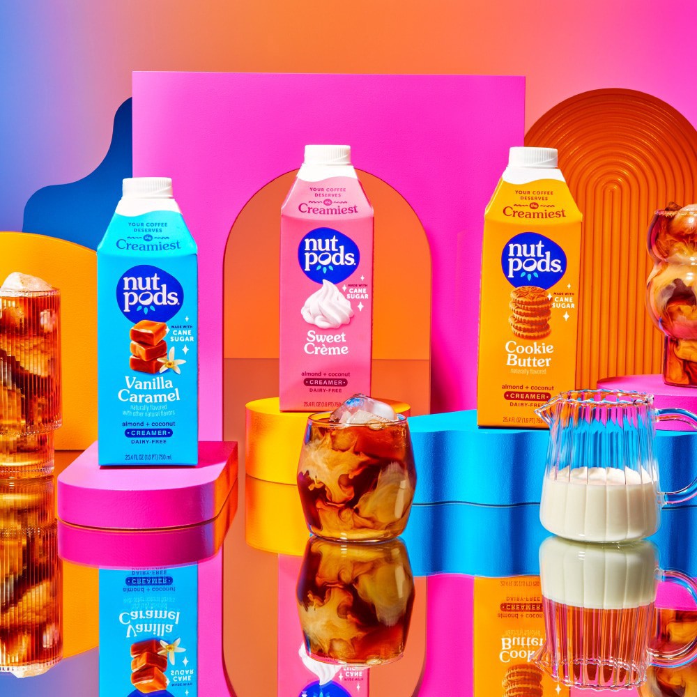 slide 4 of 6, nutpods Sweet Créme Non Dairy Coffee Creamer made with Almonds and Coconuts, 25.4 fl oz