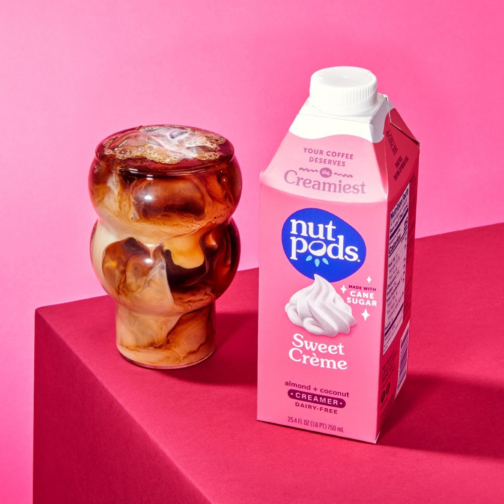 slide 3 of 6, nutpods Sweet Créme Non Dairy Coffee Creamer made with Almonds and Coconuts, 25.4 fl oz