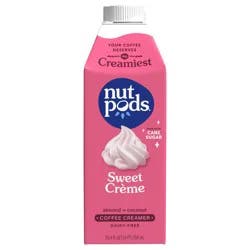 nutpods Sweet Créme Non Dairy Coffee Creamer made with Almonds and Coconuts