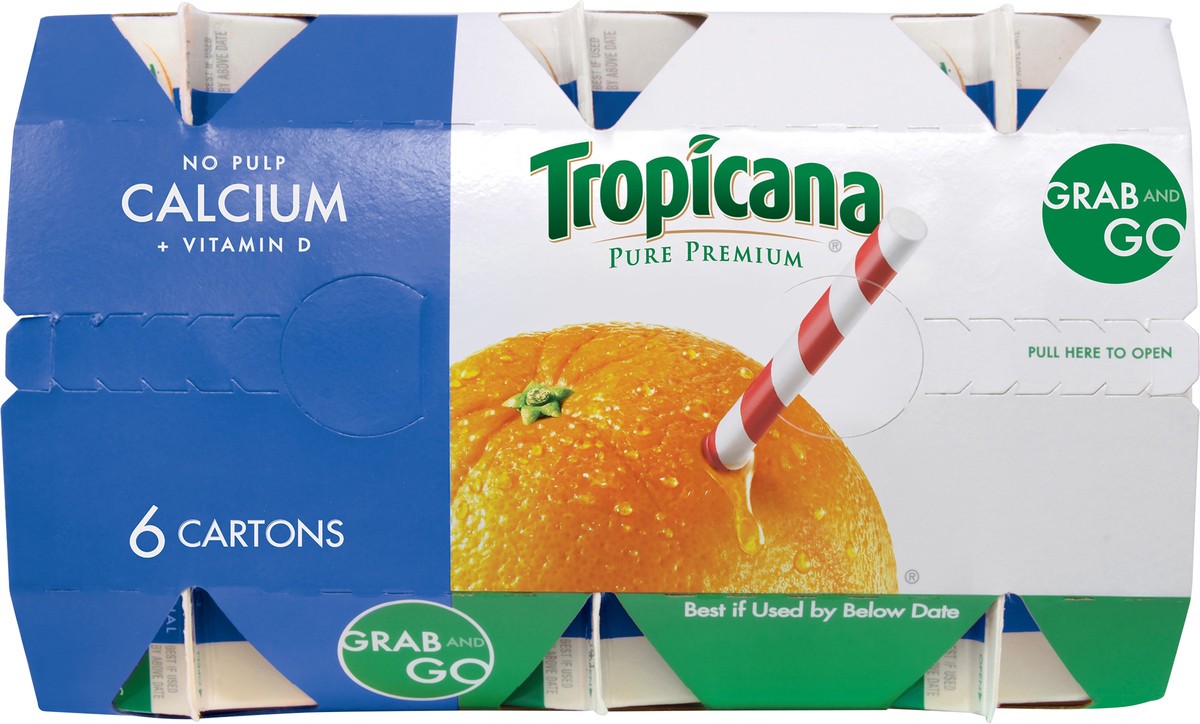 slide 9 of 9, Tropicana Pure Premium No Pulp Orange 100% Juice 6 ea, 6 ct