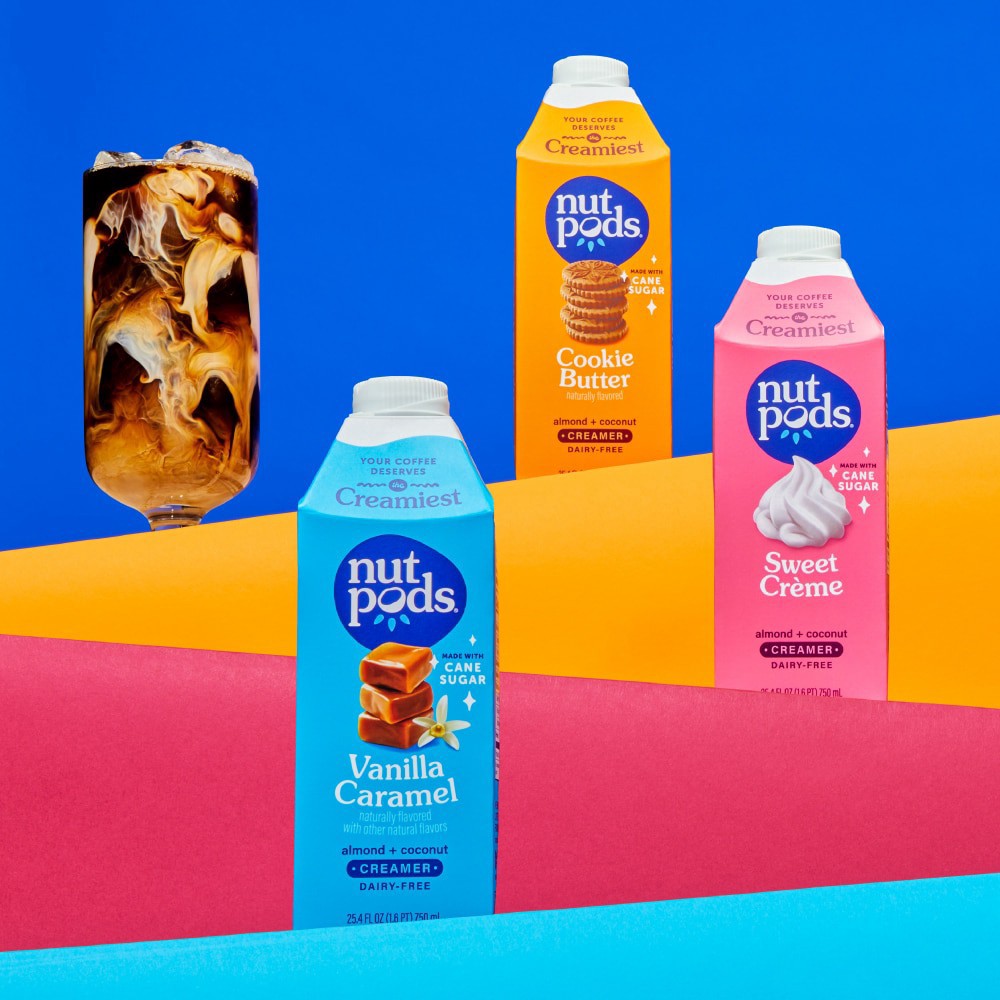 slide 3 of 6, nutpods Cookie Butter Non Dairy Coffee Creamer made with Almonds and Coconuts, 25.4 fl oz