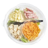 slide 29 of 29, Fresh from Meijer Salad Bowl, Chef with Chicken & Ham, 6.7 oz, 6.7 oz