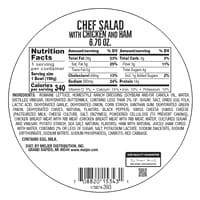 slide 15 of 29, Fresh from Meijer Salad Bowl, Chef with Chicken & Ham, 6.7 oz, 6.7 oz