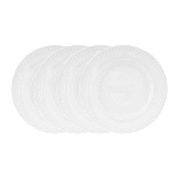 slide 2 of 2, Everyday White by Fitz and Floyd Beaded Salad Plates, 4 ct