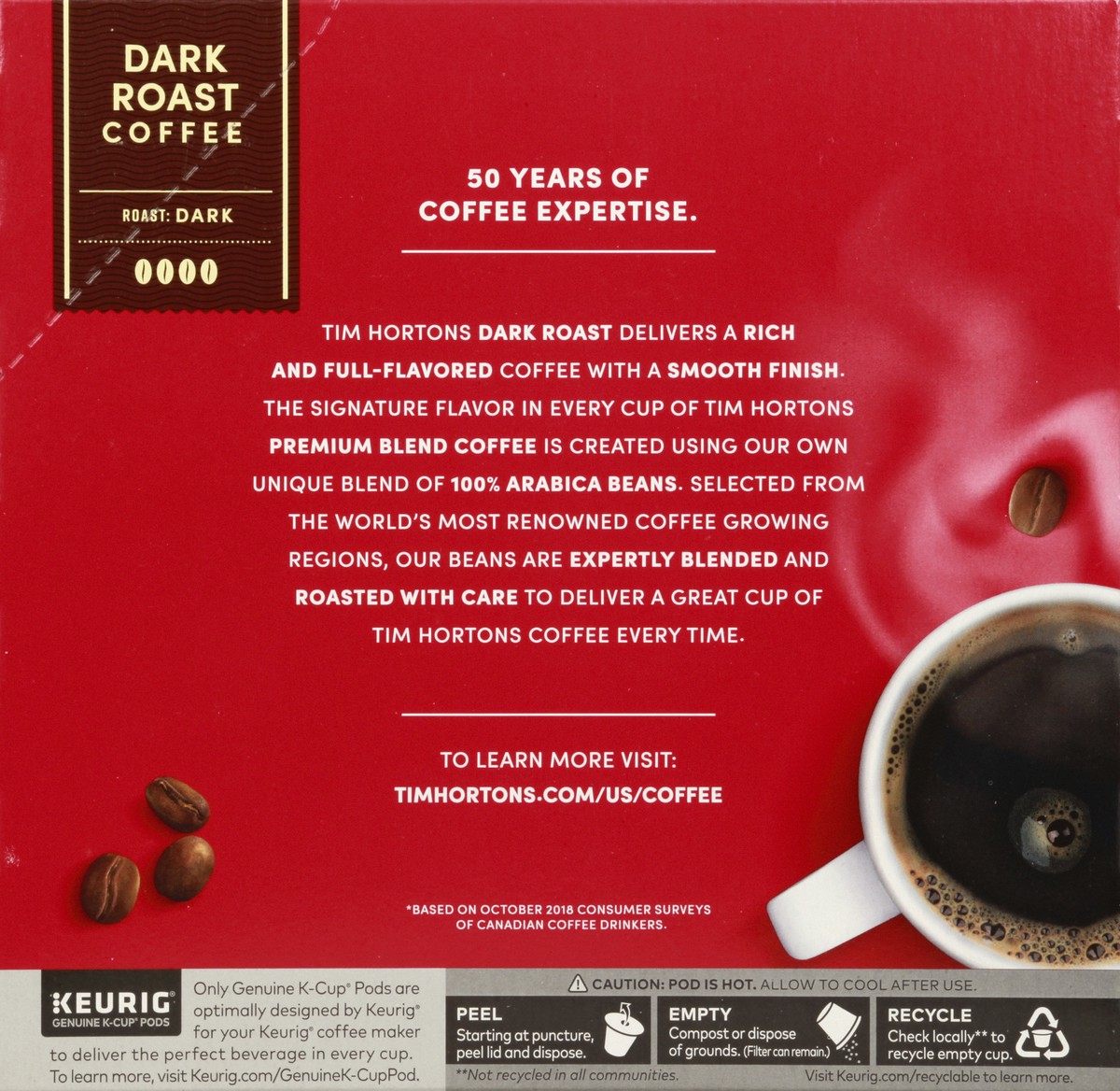 slide 9 of 9, Tim Hortons Coffee - 32 ct, 32 ct