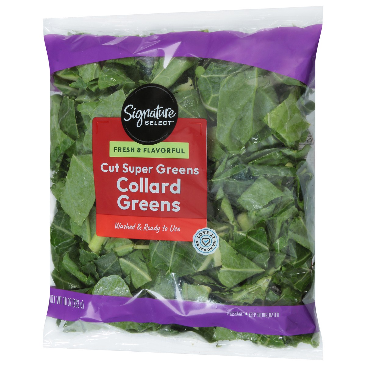 slide 13 of 14, Signature Select Cut Super Greens Collard Greens 10 oz, 10 oz