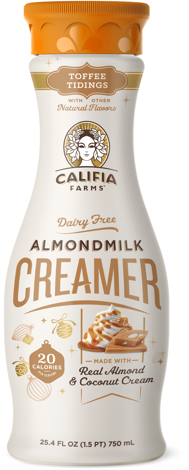 slide 1 of 2, Califia Farms Farms Toffee Tidings Almond Milk Creamer, 1 ct