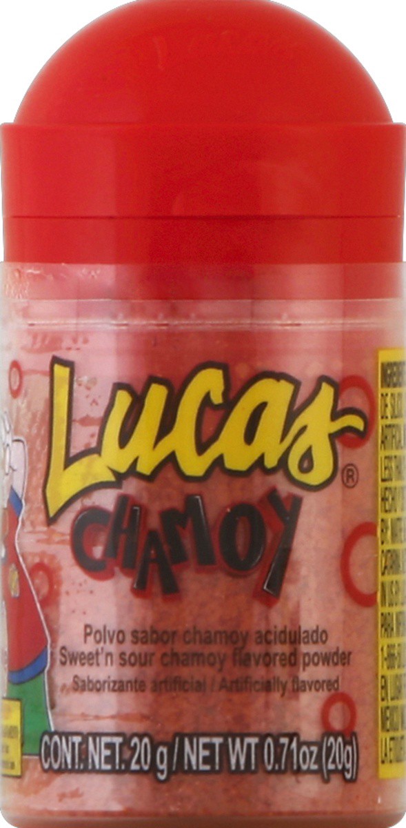 slide 4 of 4, Lucas Sweet n Sour Chamoy Flavored Powder Candy, 0.7 oz