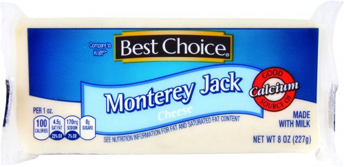 slide 1 of 1, Best Choice Monterey Jack Cheese Chunk, 8 oz