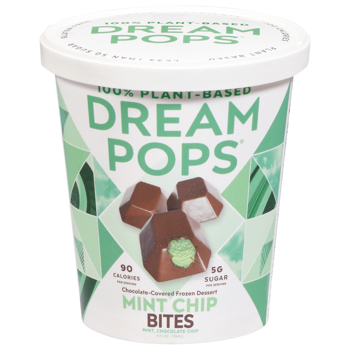 slide 1 of 9, Dream Pops Mint Chip Bites, 4 oz