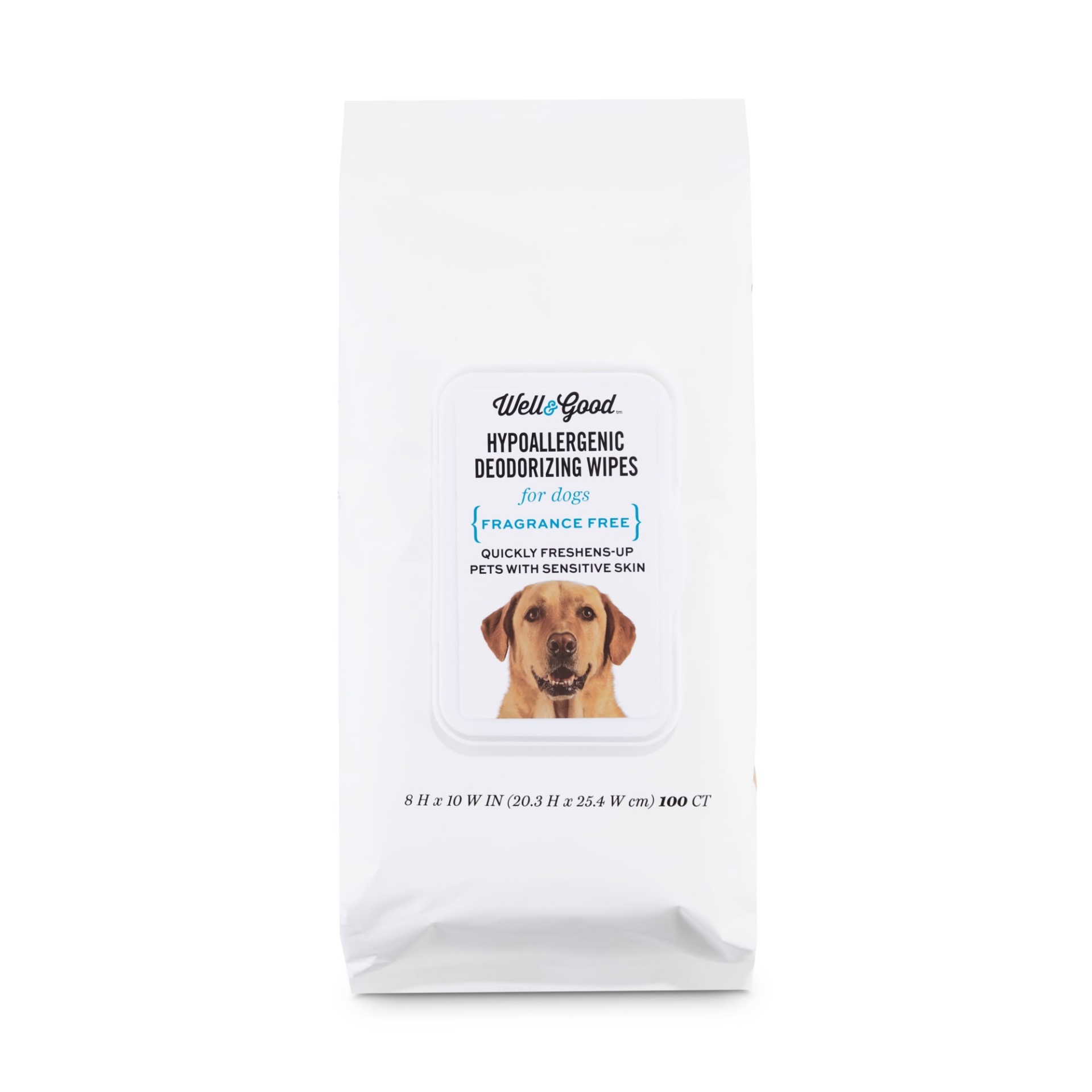 slide 1 of 1, Well & Good Hypoallergenic Deodorizing Dog Wipes, 100 ct