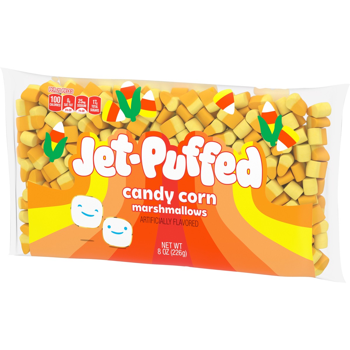 slide 11 of 14, Jet-Puffed Candy Corn Shaped Halloween Fall Marshmallows, 8 oz Bag, 8 oz