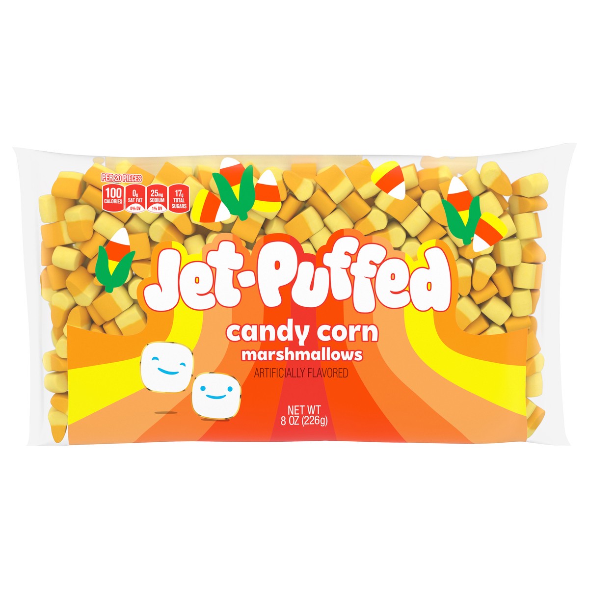slide 5 of 14, Jet-Puffed Candy Corn Shaped Halloween Fall Marshmallows, 8 oz Bag, 8 oz