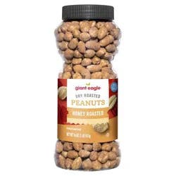 Giant Eagle Dry Roasted Honey Roasted Peanuts With Sea Salt