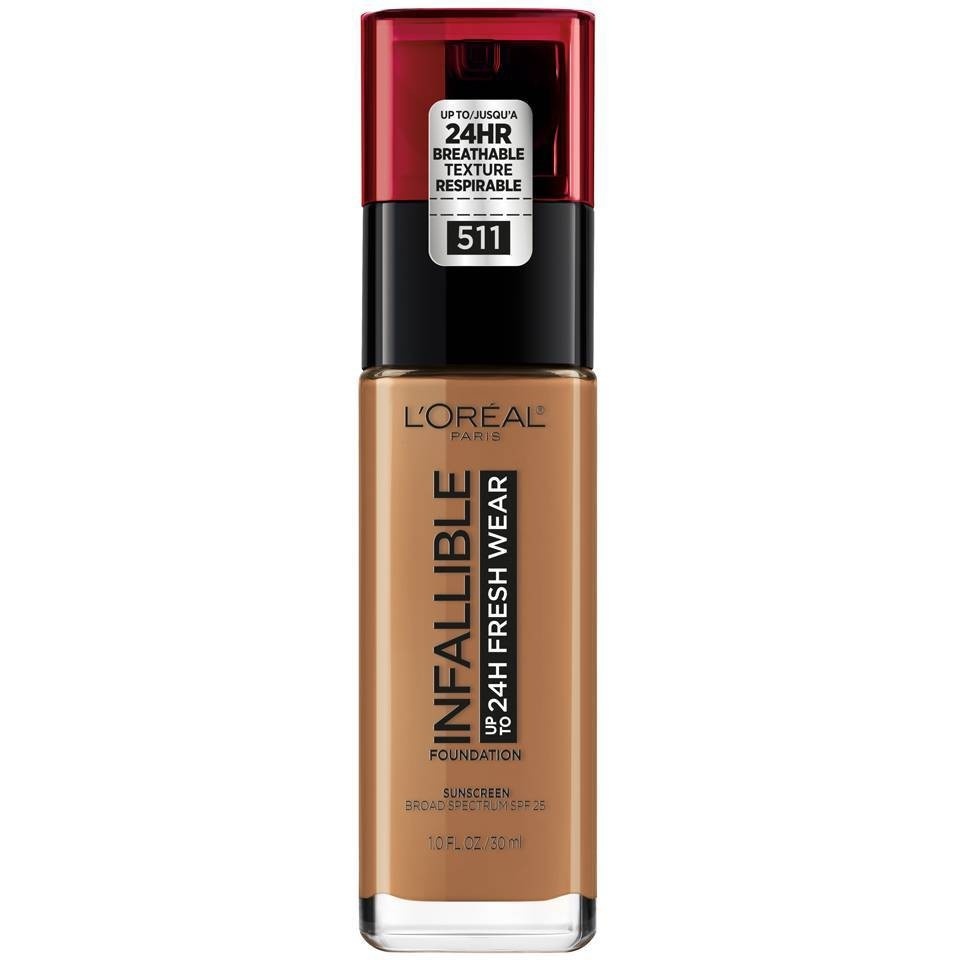slide 1 of 1, L'Oréal Infallible 24hr Fresh Wear Foundation Maple, 1 oz