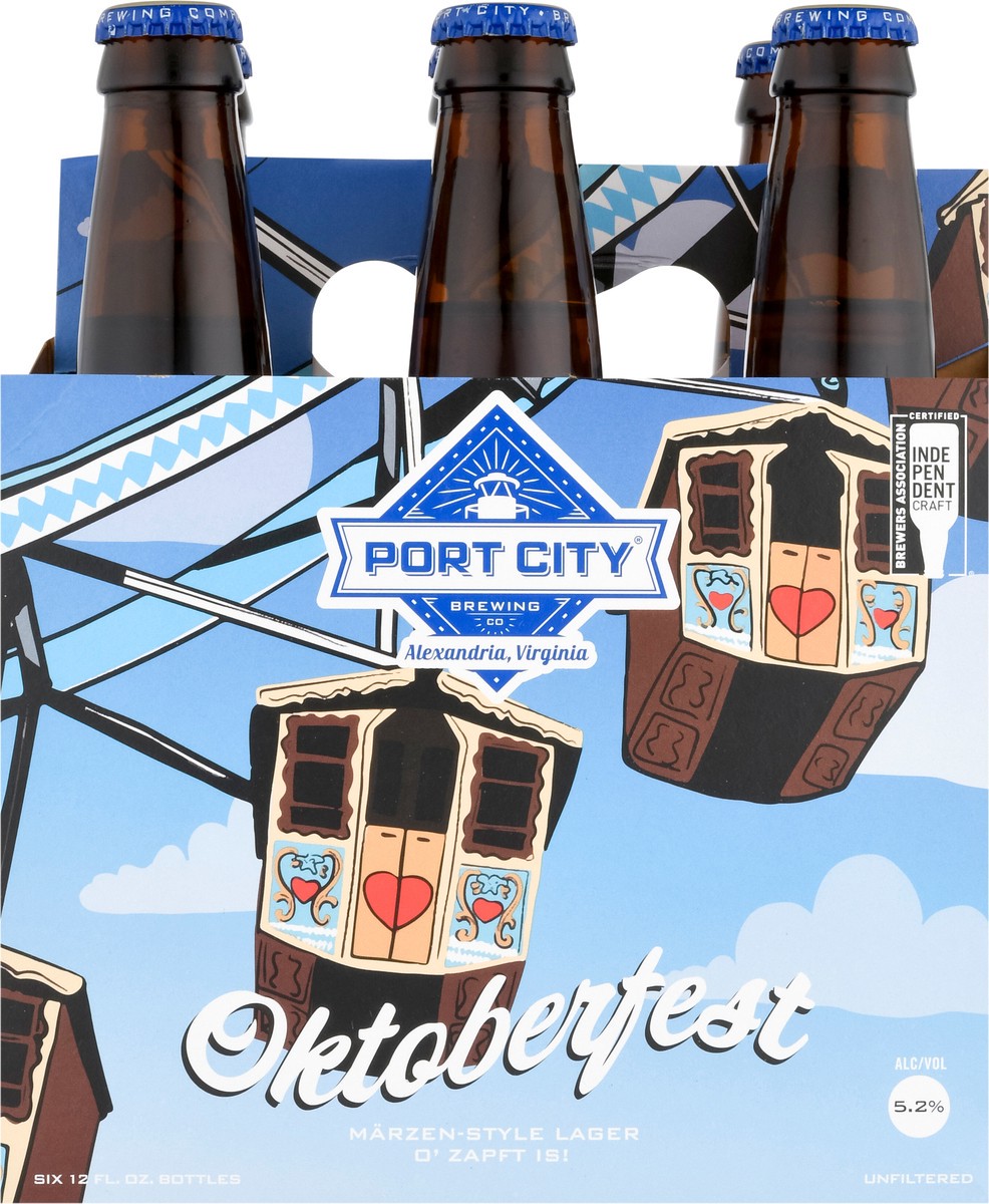 slide 6 of 12, Port City Brewing Co. Oktoberfest Marzen-Style Lager Beer 6-12 fl oz Bottles, 6 ct; 12 oz