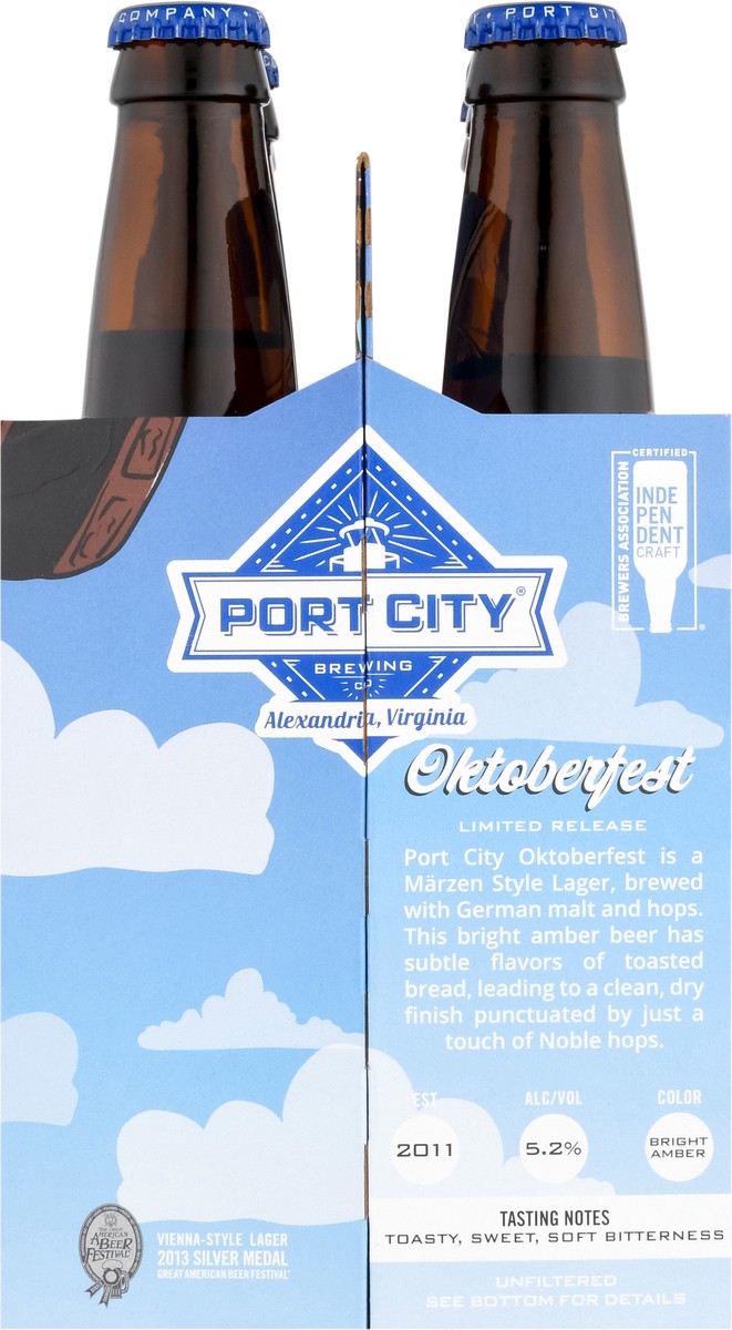 slide 2 of 12, Port City Brewing Co. Oktoberfest Marzen-Style Lager Beer 6-12 fl oz Bottles, 6 ct; 12 oz