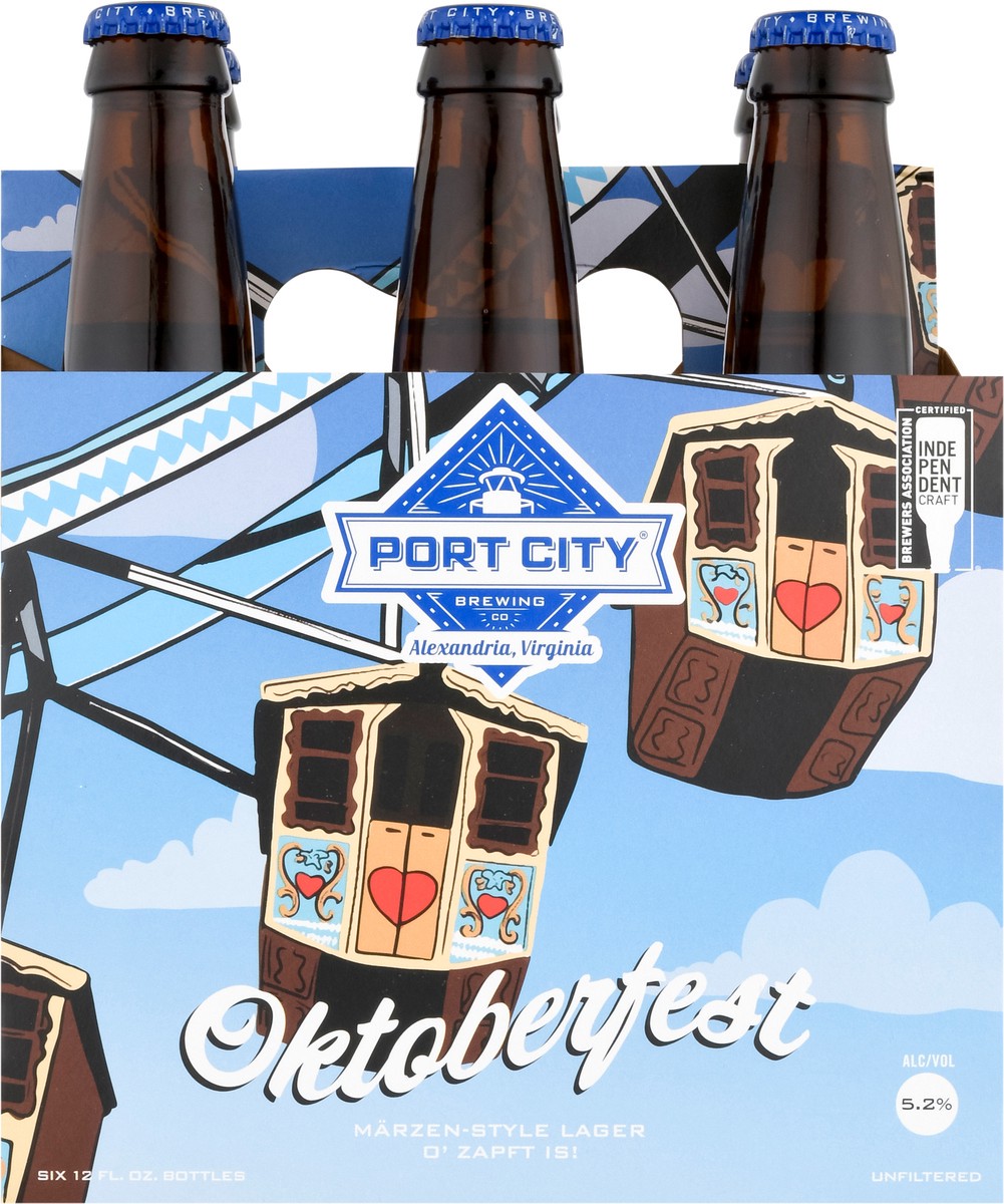 slide 4 of 12, Port City Brewing Co. Oktoberfest Marzen-Style Lager Beer 6-12 fl oz Bottles, 6 ct; 12 oz