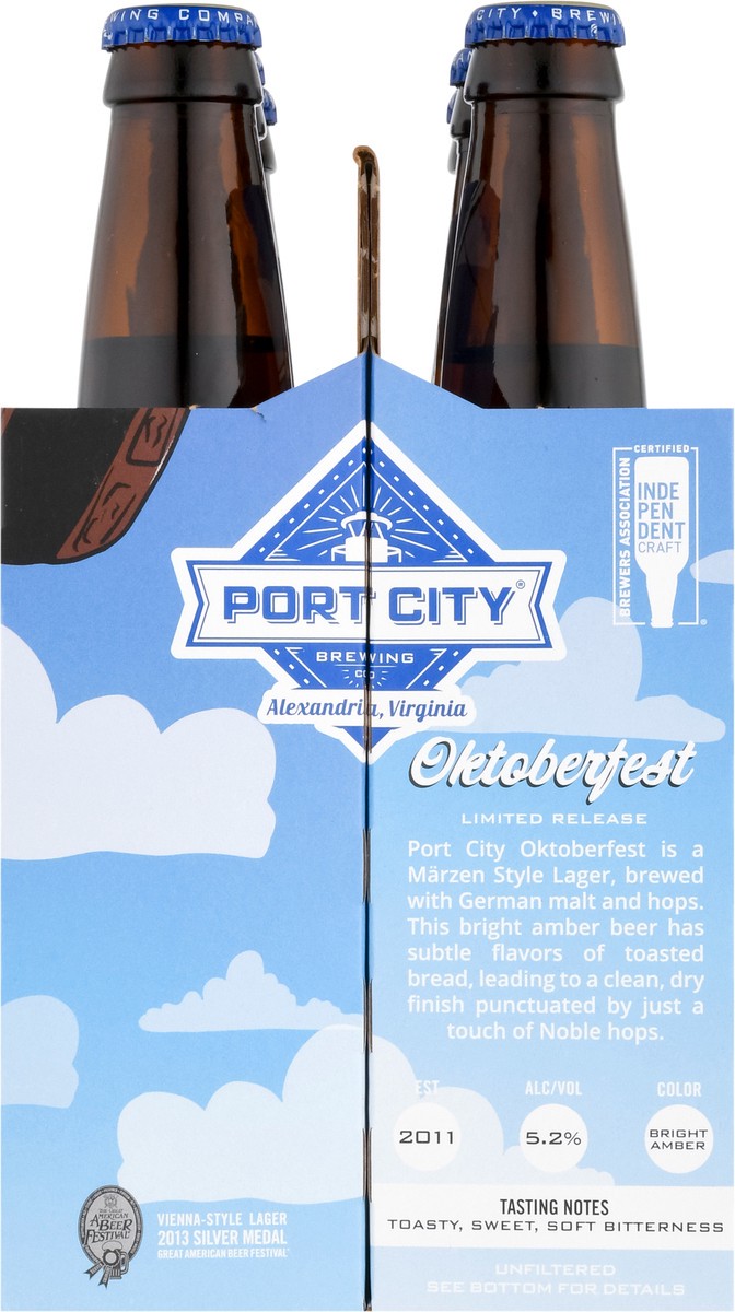 slide 12 of 12, Port City Brewing Co. Oktoberfest Marzen-Style Lager Beer 6-12 fl oz Bottles, 6 ct; 12 oz