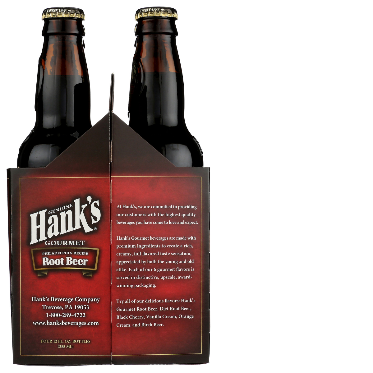 slide 5 of 5, Hank's Hanks Soda Root Beer, 4 ct; 12 oz