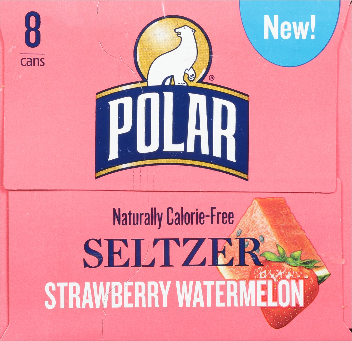 slide 12 of 12, Polar Seltzer Water Strawberry Watermelon, 12 fl oz cans, 8 pack , 8 ct