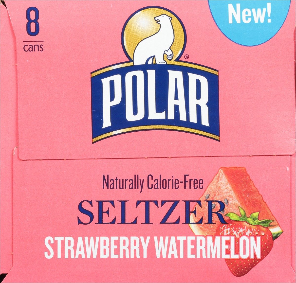 slide 7 of 12, Polar Seltzer Water Strawberry Watermelon, 12 fl oz cans, 8 pack , 8 ct