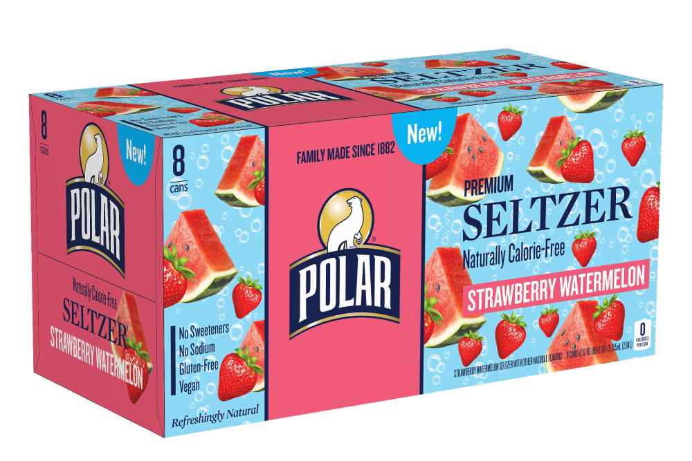Polar Beverages Polar Strawberry Watermelon Seltzer Water 8pk/12 fl