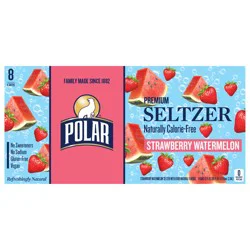 Polar Seltzer - 8pk 12oz - Strawberry Watermelon