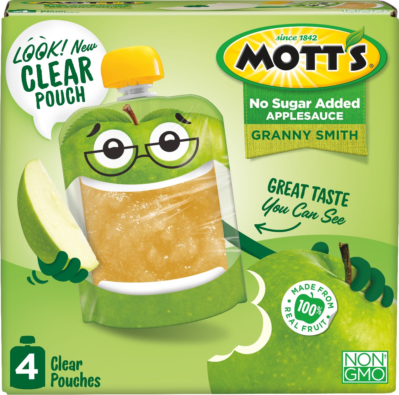 Mott's Unsweetened Granny Smith Applesauce 4 ct; 3.2 oz Shipt