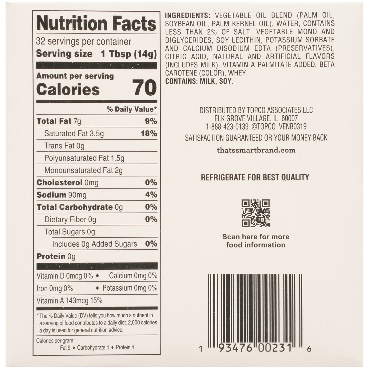 slide 7 of 9, That's Smart! 53% Vegetable Oil Spread, 16 oz