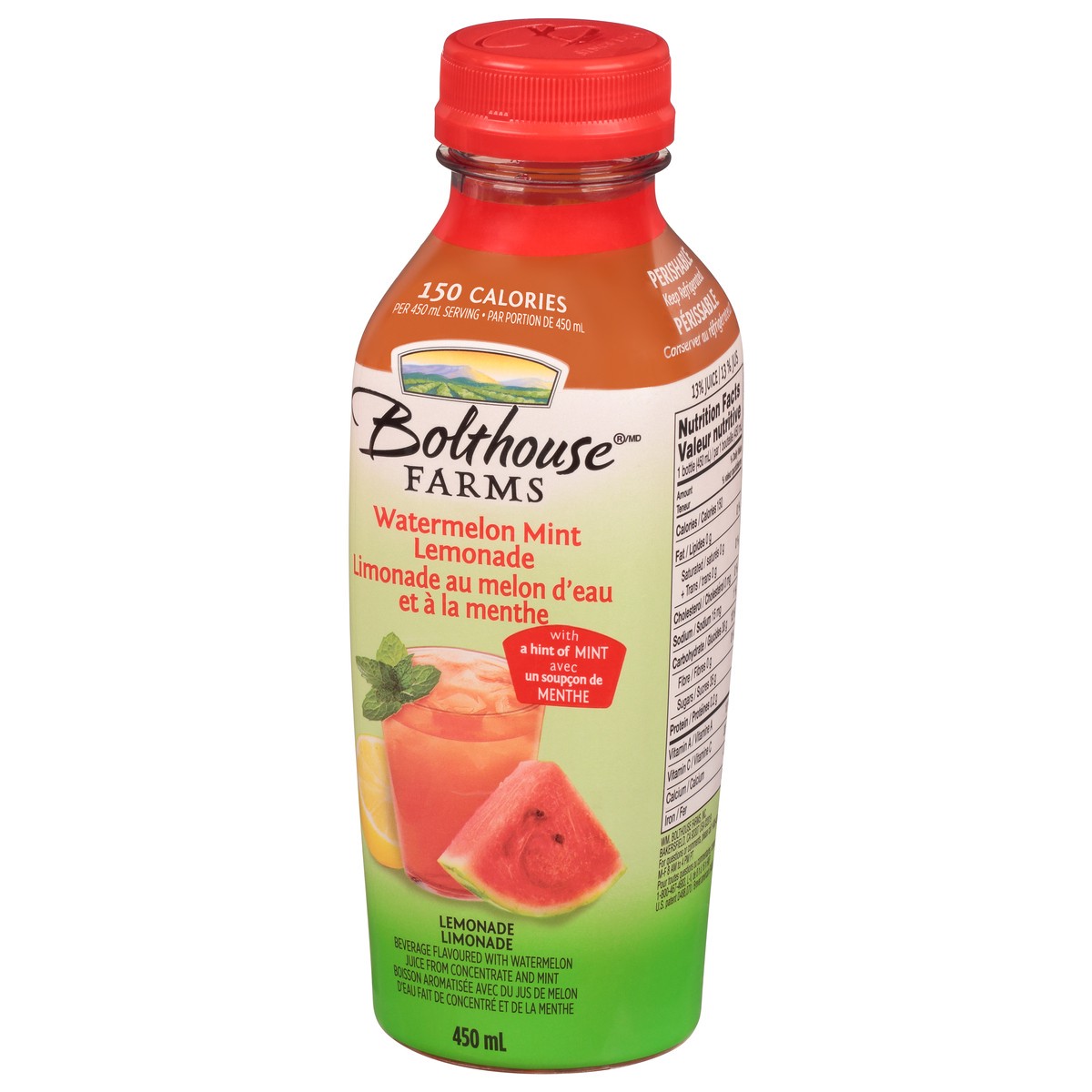 slide 2 of 11, Bolthouse Farms Watermelon Mint Lemonade Juice - 15.2 fl oz, 15.2 fl oz