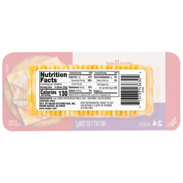 slide 13 of 13, Meijer Colby Jack Cracker Cuts, 7 oz