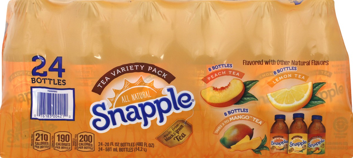 slide 2 of 12, Snapple Variety Pack Tea 24 ea, 24 ct