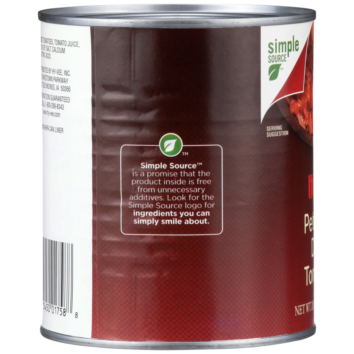 slide 5 of 8, Hy-vee Petite Cut Diced Tomatoes, 28 oz