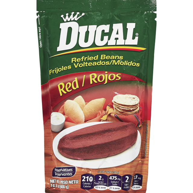 slide 1 of 2, Ducal Refried Beans, Red, 14.1 oz