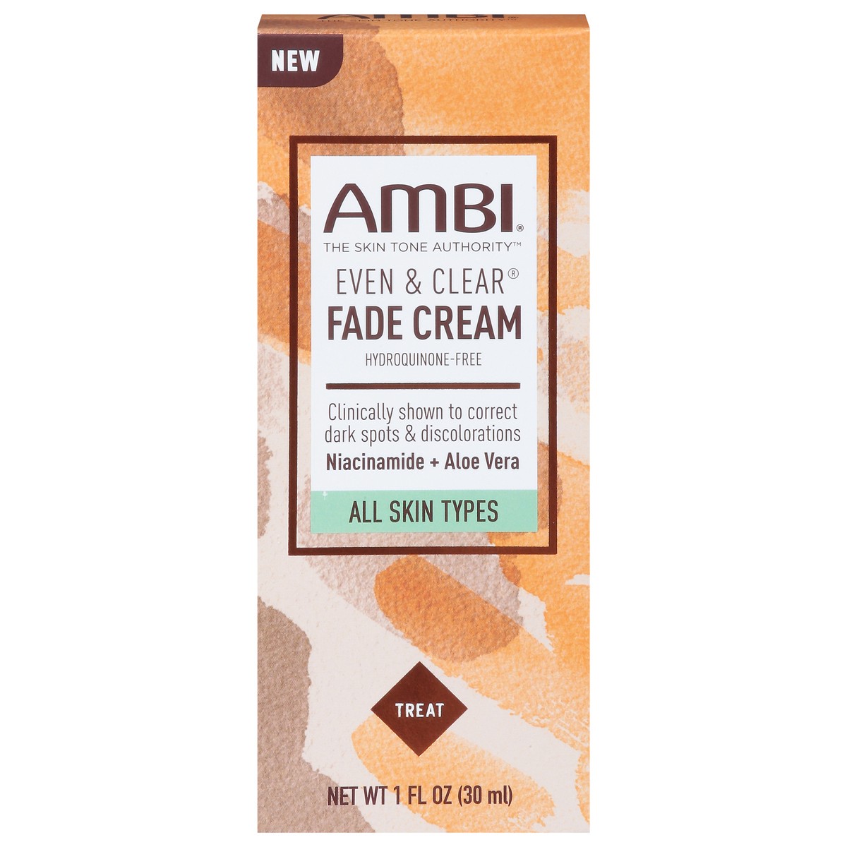 slide 6 of 13, Ambi Even & Clear Treat Fade Cream 1 fl oz, 1 fl oz