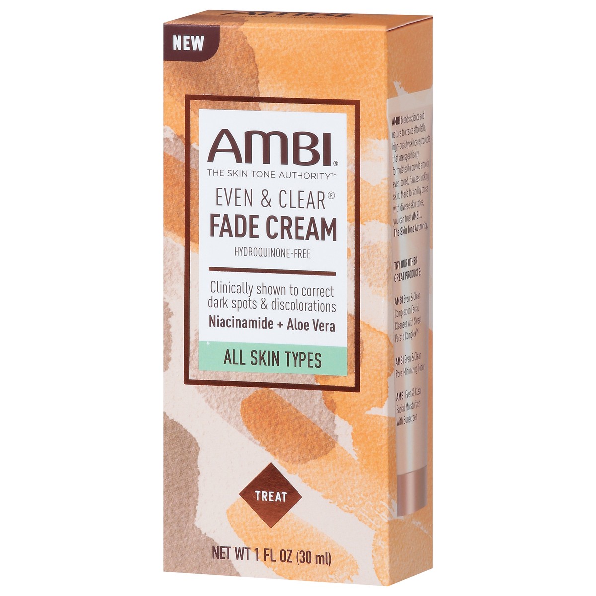 slide 13 of 13, Ambi Even & Clear Treat Fade Cream 1 fl oz, 1 fl oz