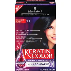 Schwarzkopf Midnight Black 1.1 Permanent Hair Color 1 ea