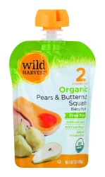 Wild Harvest Pears Butternut Squash Baby Food