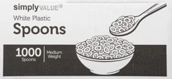 Simply Value Medium Weight Plastic Spoons